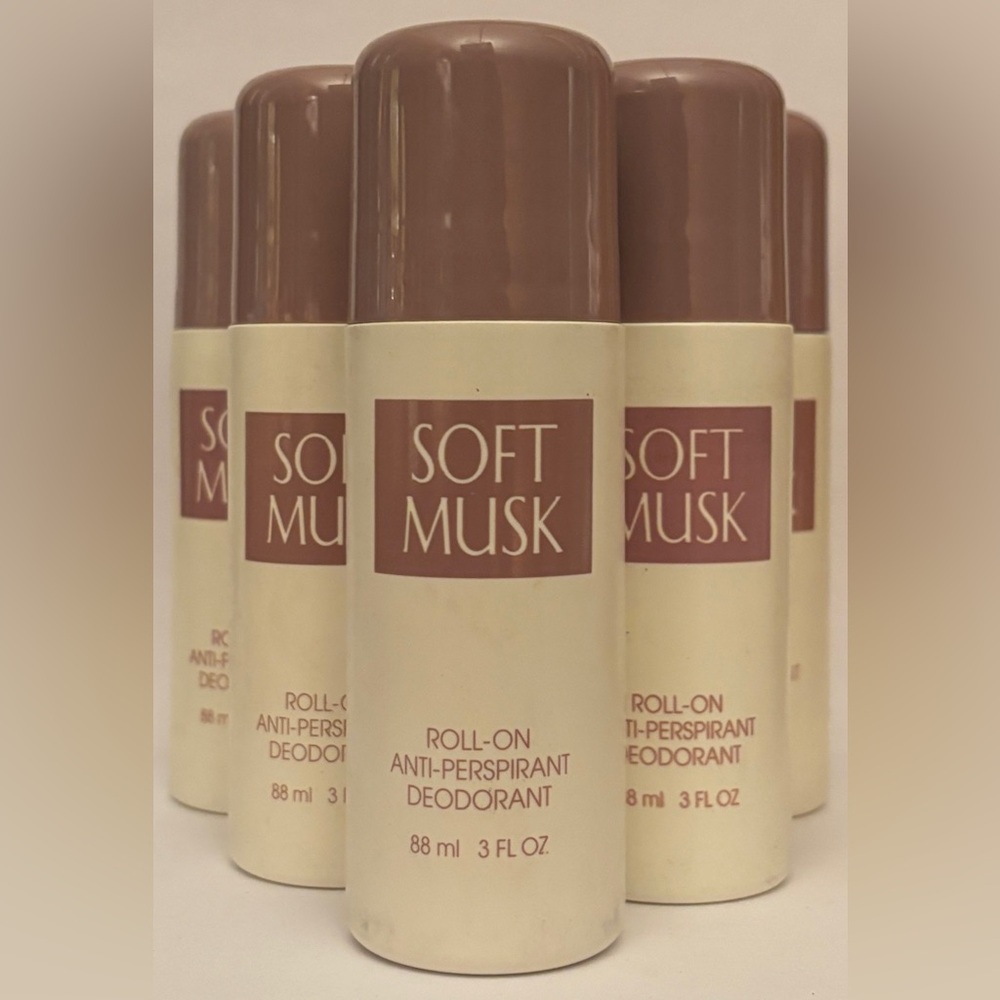 Ten (10) Avon large Soft Musk roll-on deodorants